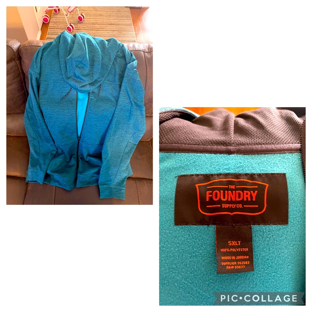 Foundry Hooded Zip Up Jacket